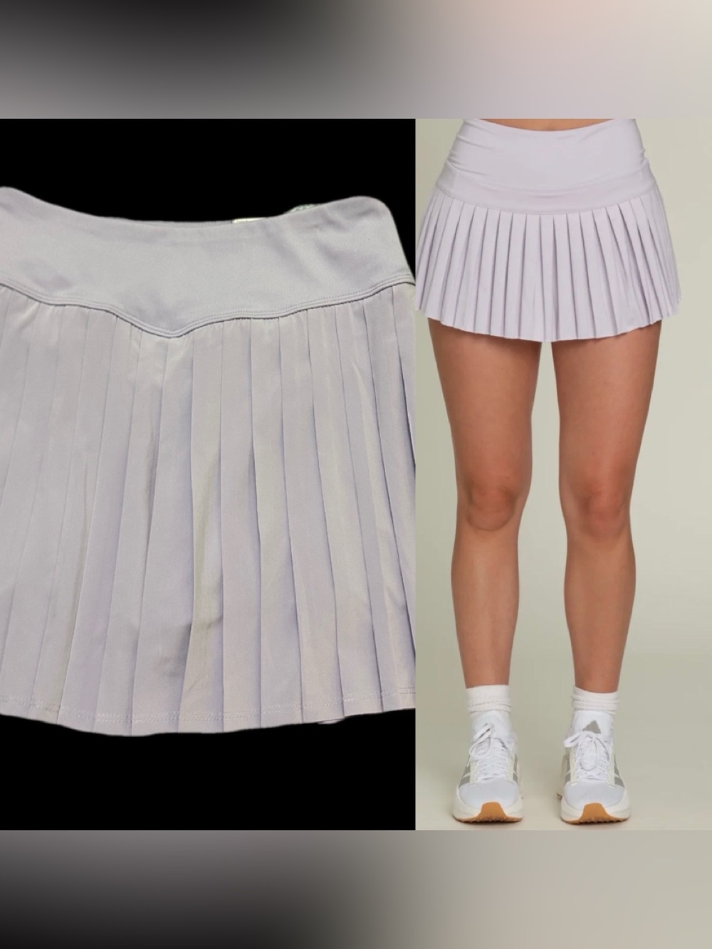 TEK GEAR SKIRT high rise Lavender Pleated Midi Skirt XL